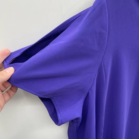 CATHERINES violet maxi loose plus size classic quiet luxury oversized dress 1X - Picture 3 of 8